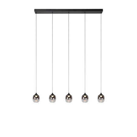 Lampa wisząca Tamino LED - Lucide | Szkło dymione, 5 punktów