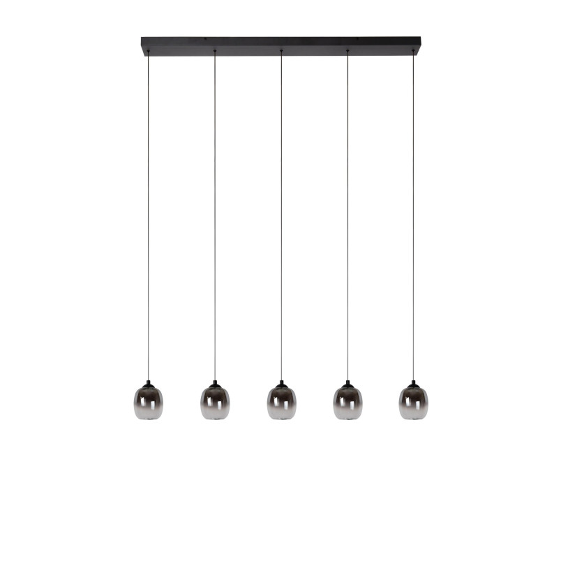 Lampa wisząca Tamino LED - Lucide | Szkło dymione, 5 punktów