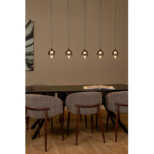 Lampa wisząca Tamino LED - Lucide | Szkło dymione, 5 punktów