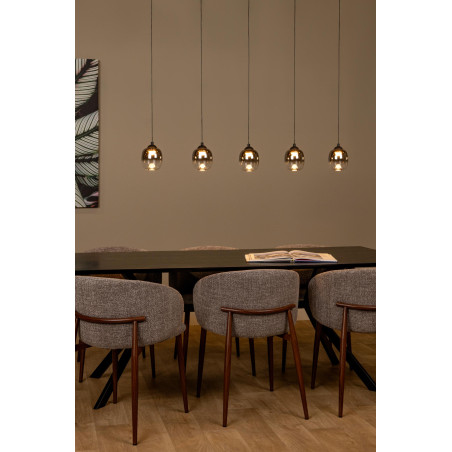 Lampa wisząca Tamino LED - Lucide | Szkło dymione, 5 punktów