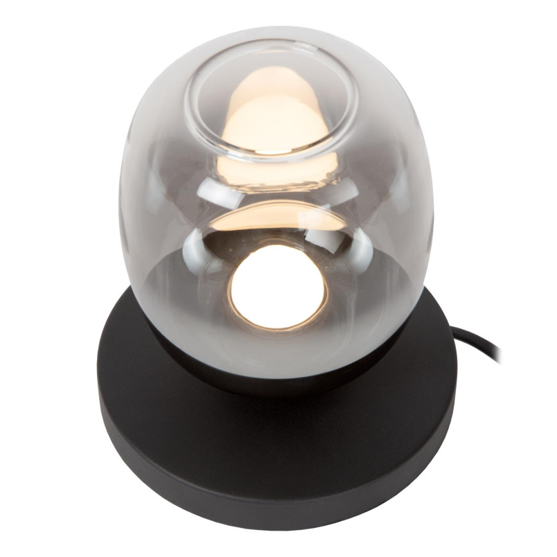 Lampa stołowa Tamino Lucide | Szkło dymione, LED