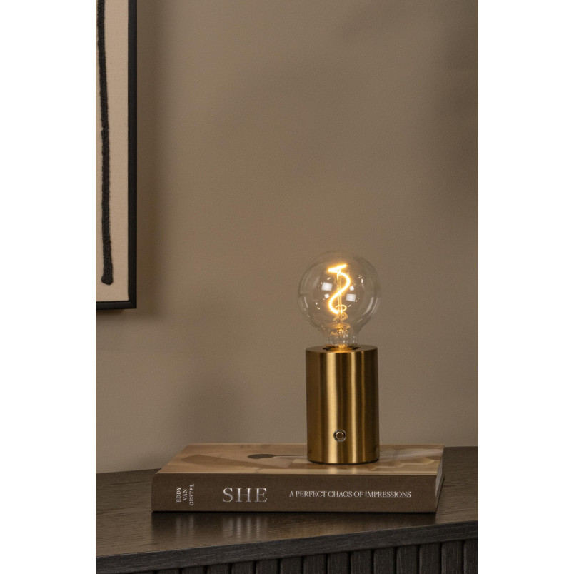Lampa stołowa VIVO złoto/mosiądz Lucide - Stylowe oświetlenie