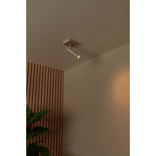 Reflektor sufitowy Grado taupe Lucide | Minimalistyczny design