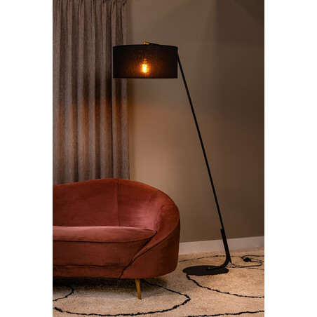 Lampa podłogowa Kelso czarna | Lucide - Eleganckie oświetlenie