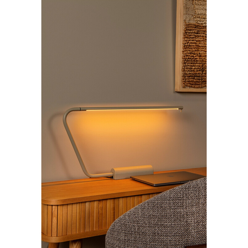 Lampa biurkowa Madison LED taupe Lucide | Nowoczesny design