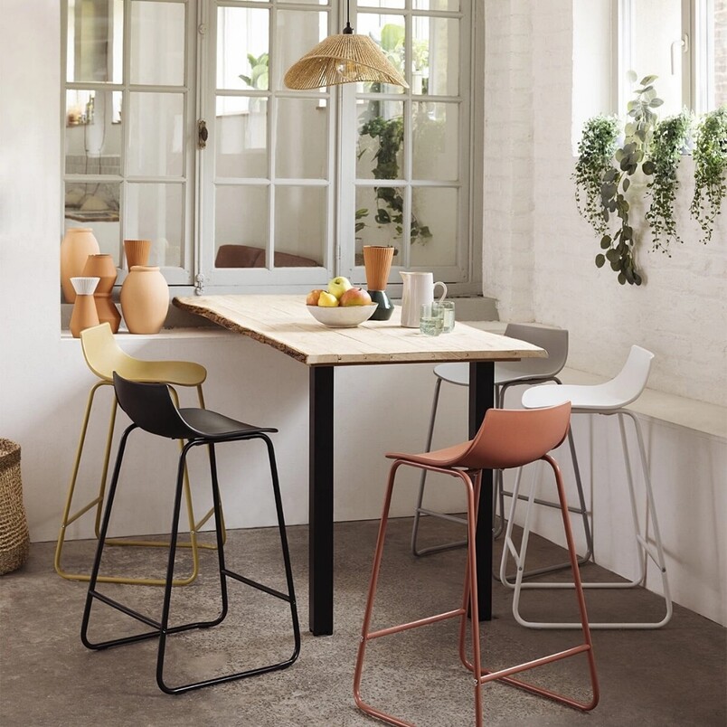 Krzesło barowe Otac terracotta | Nordivo - Nowoczesny design