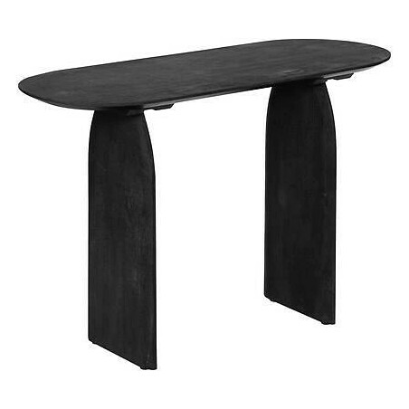 Konsola Isana 110 cm czarna owalna Japandi | Decolab24.pl