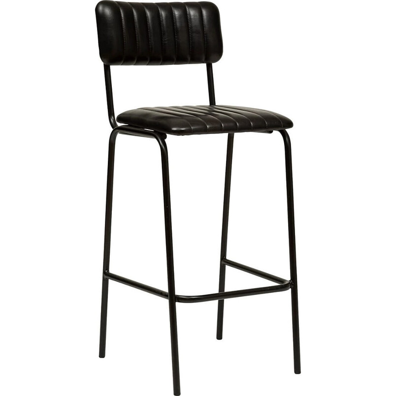 Hoker ze skóry naturalnej Dario 75 cm czarny | Decolab24.pl