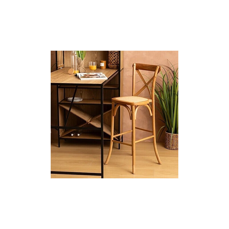 Krzesło barowe Isak dąb - Nordivo | Elegancki design