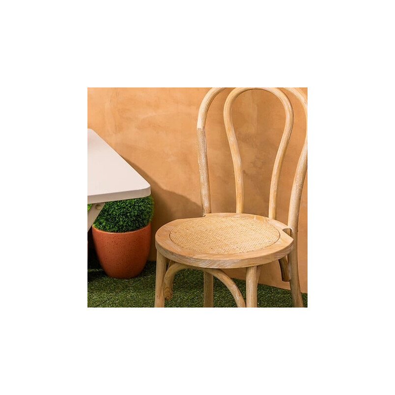 Krzesło Drevo Nordivo: Gięte drewno z rattanem | Skandynawski Design