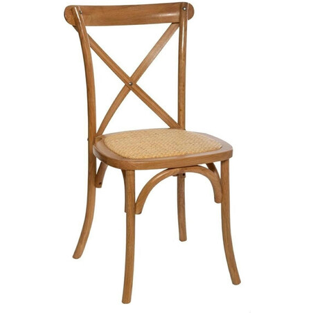 Krzesło Rustykalne Isak Nordivo | Naturalne Drewno i Rattan
