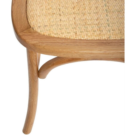 Krzesło Rustykalne Isak Nordivo | Naturalne Drewno i Rattan