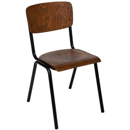 Krzesło drewniane Kiel brązowe | Nordivo - Klasyczny design
