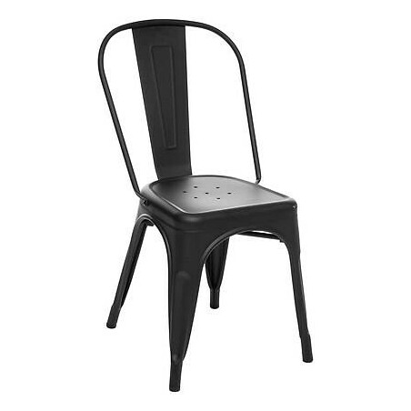 Krzesło metalowe Paris Edge czarne - Nordivo | Elegancki design