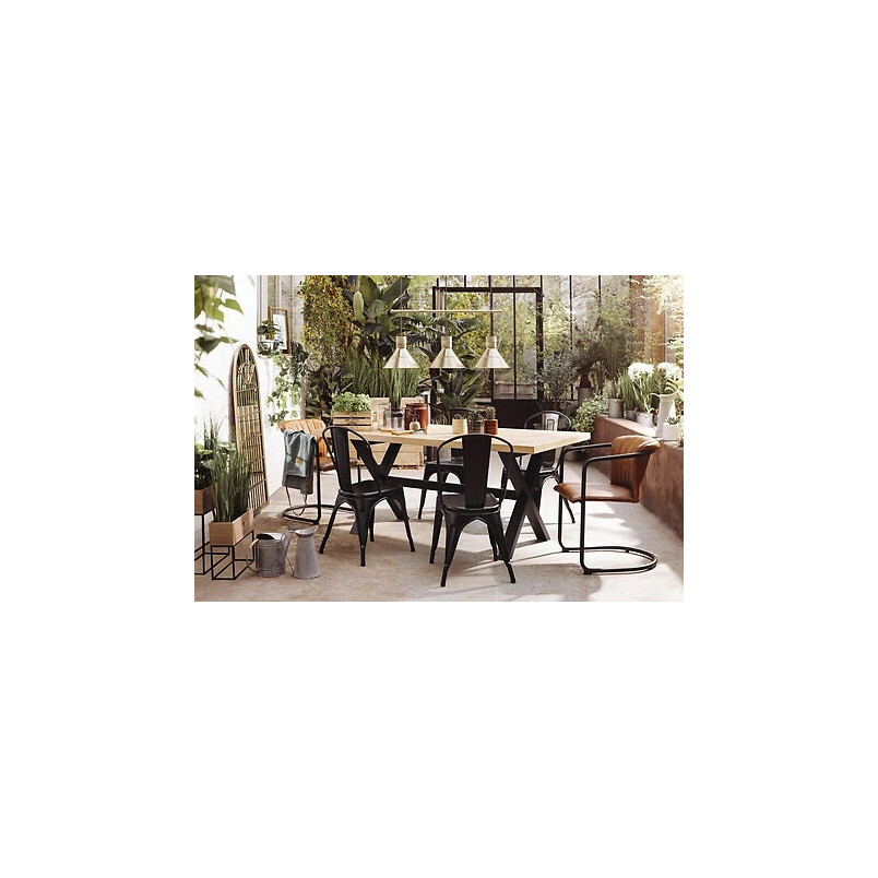 Krzesło metalowe Paris Edge czarne - Nordivo | Elegancki design