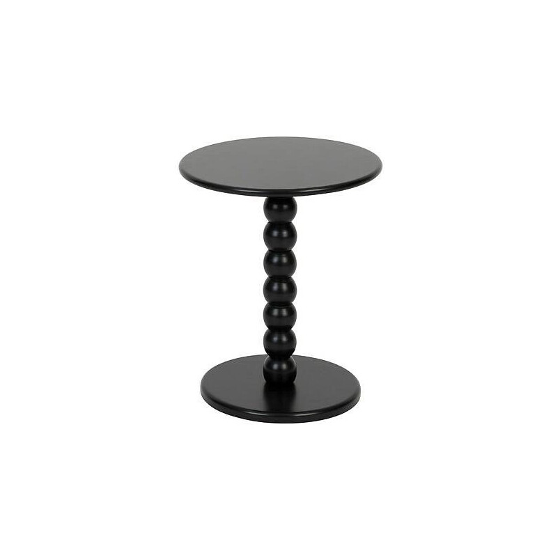 Stolik pomocniczy Chamlo 38 cm czarny toczona noga | Decolab