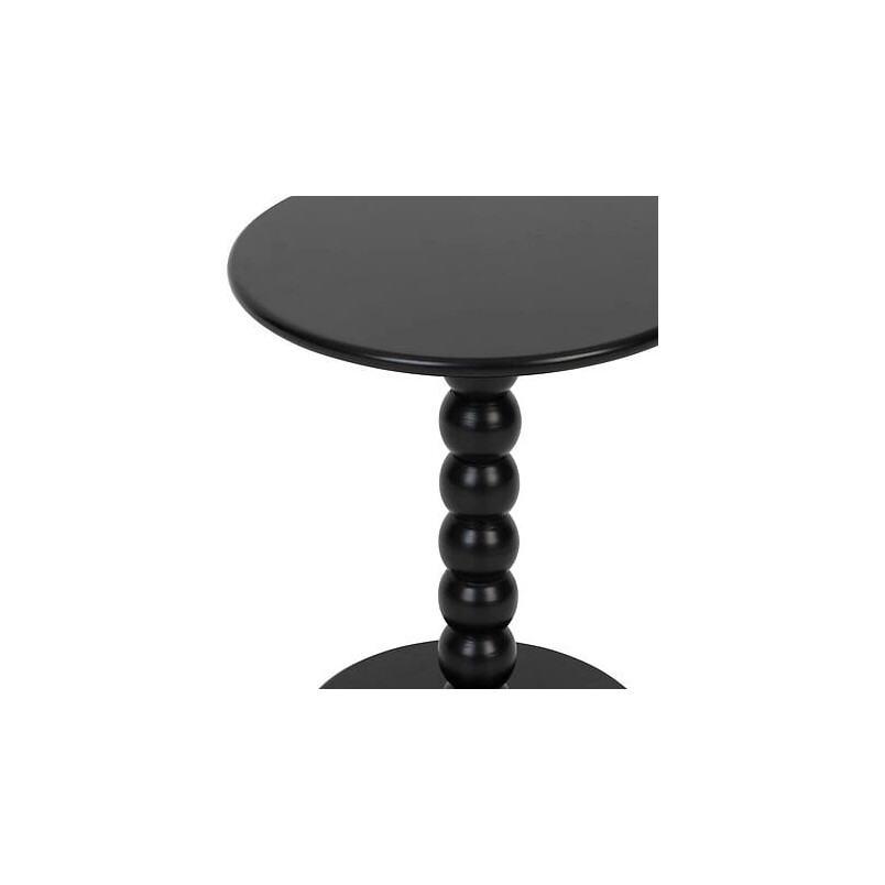 Stolik pomocniczy Chamlo 38 cm czarny toczona noga | Decolab