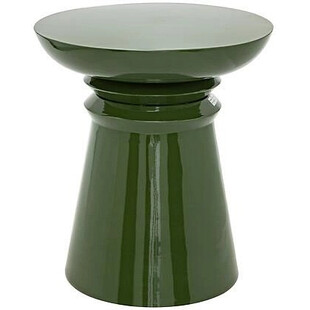 Stolik boczny Nordivo Jaya - Zielony, Okrągły, 38cm | Kup Teraz!