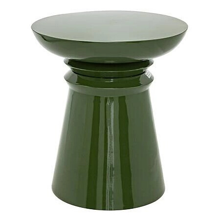 Stolik boczny Nordivo Jaya - Zielony, Okrągły, 38cm | Kup Teraz!