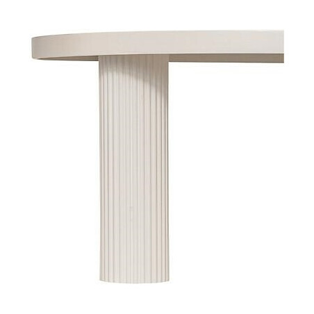 Stolik kawowy Tella 70 cm kaszmir ryflowane nogi | Decolab24