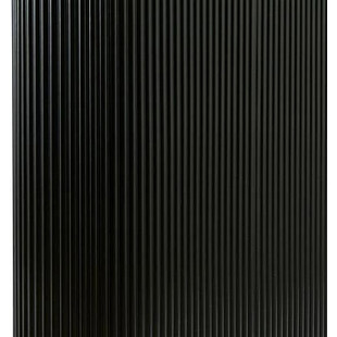 Stół owalny z ryflowaniem Olova 180x90 cm czarny | Decolab