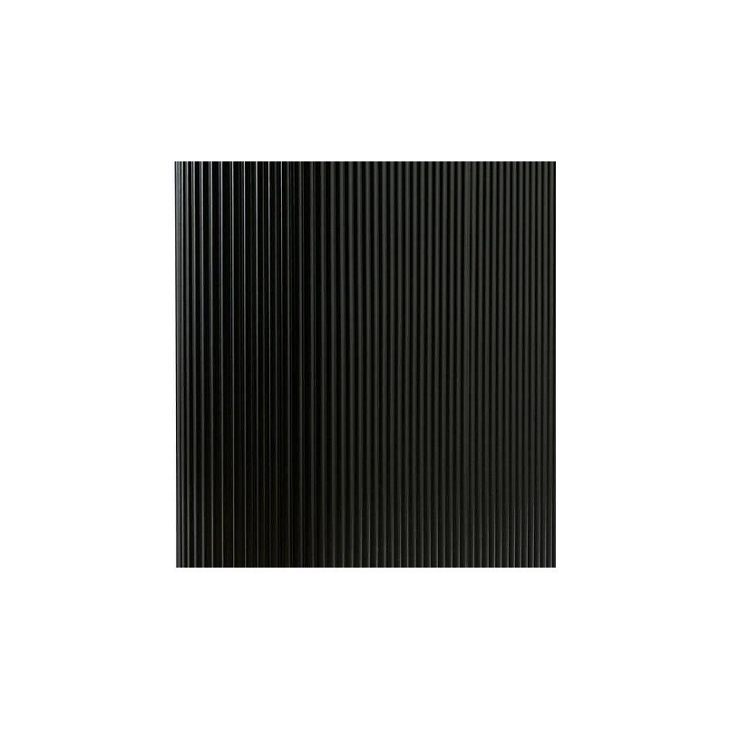 Stół owalny z ryflowaniem Olova 180x90 cm czarny | Decolab