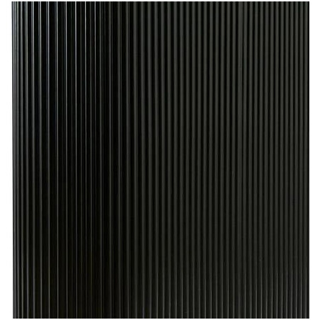Stół owalny z ryflowaniem Olova 180x90 cm czarny | Decolab