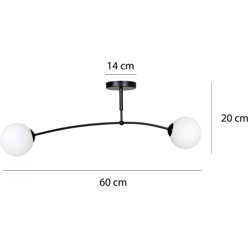 Lampa Sufitowa Pregos II | Szklane Kule | Emibig