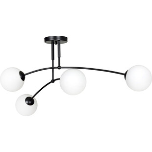 Lampa sufitowa szklane kule Pregos IV 60 czarny/biały marki Emibig