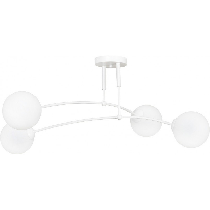 Lampa Sufitowa Pregos IV - Szklane Kule, Biały | Emibig