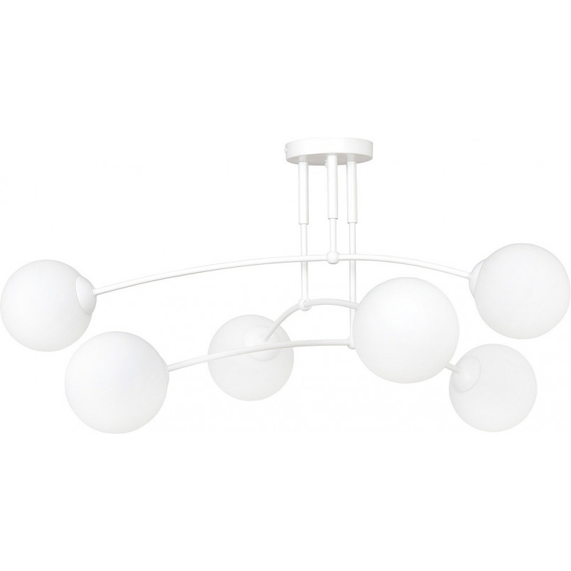 Lampa Sufitowa Pregos VI - 6 kulek, biała Emibig | Sklep z lampami
