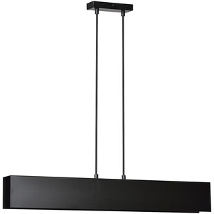 Lampa wisząca Gentor 72cm czarna Emibig | Minimalistyczny design