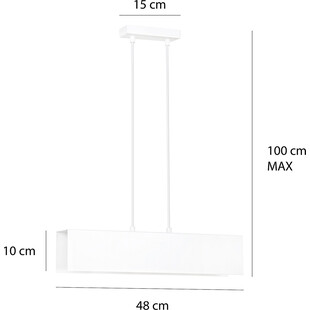 Lampa wisząca Gentor biała | Skandynawski design Emibig