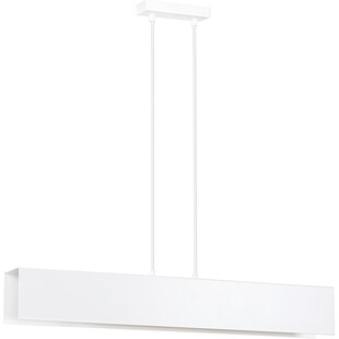 Lampa wisząca Gentor 96cm biała | Skandynawski design Emibig