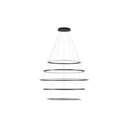 Żyrandol Maloe LED 120cm - Nowoczesna lampa wisząca czarna