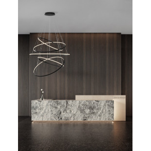 Żyrandol Maloe LED 120cm - Nowoczesna lampa wisząca czarna