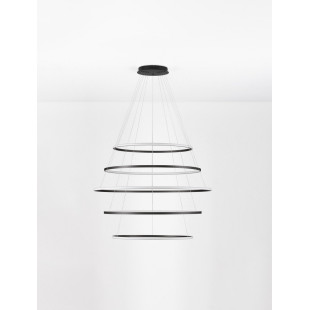 Żyrandol Maloe LED 120cm - Nowoczesna lampa wisząca czarna