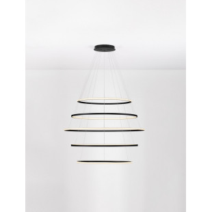 Żyrandol Maloe LED 120cm - Nowoczesna lampa wisząca czarna