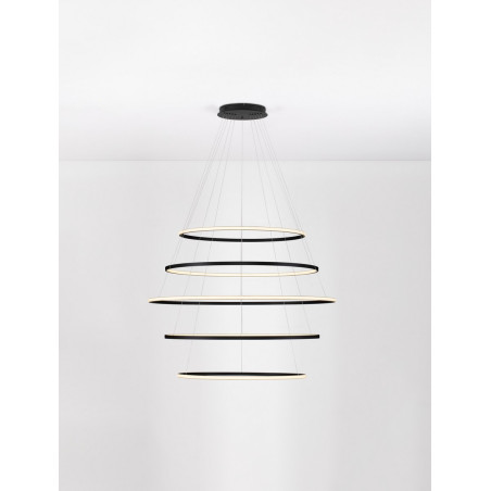 Żyrandol Maloe LED 120cm - Nowoczesna lampa wisząca czarna