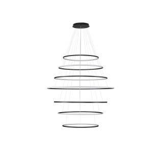 Żyrandol Maloe LED 150cm Czarny | Nowoczesna Lampa Wisząca
