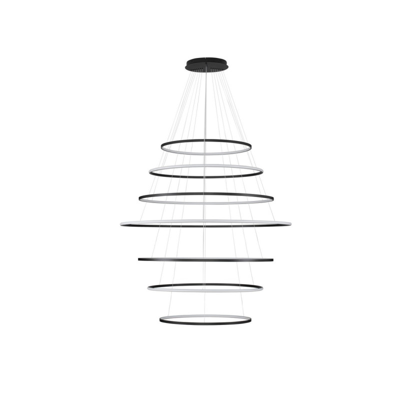 Żyrandol Maloe LED 150cm Czarny | Nowoczesna Lampa Wisząca
