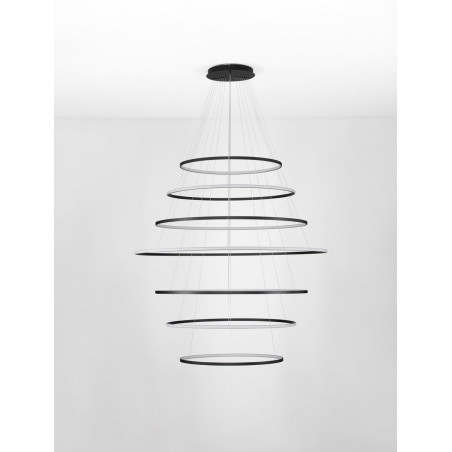 Żyrandol Maloe LED 150cm Czarny | Nowoczesna Lampa Wisząca