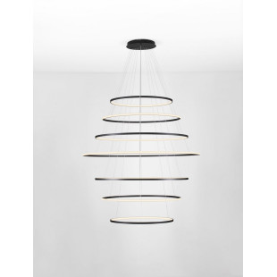 Żyrandol Maloe LED 150cm Czarny | Nowoczesna Lampa Wisząca