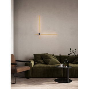 Kinkiet LED Kappe Złoty | Nowoczesny Design | Decolab24