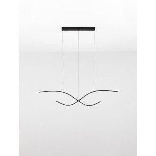 Lampa wisząca LED Brio 115cm czarna | Decolab24
