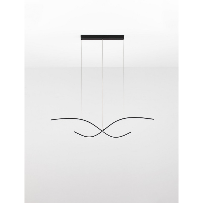 Lampa wisząca LED Brio 115cm czarna | Decolab24