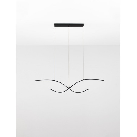 Lampa wisząca LED Brio 115cm czarna | Decolab24