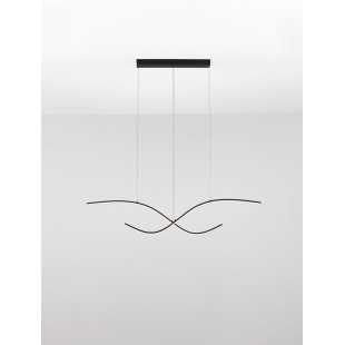 Lampa wisząca LED Brio 115cm czarna | Decolab24