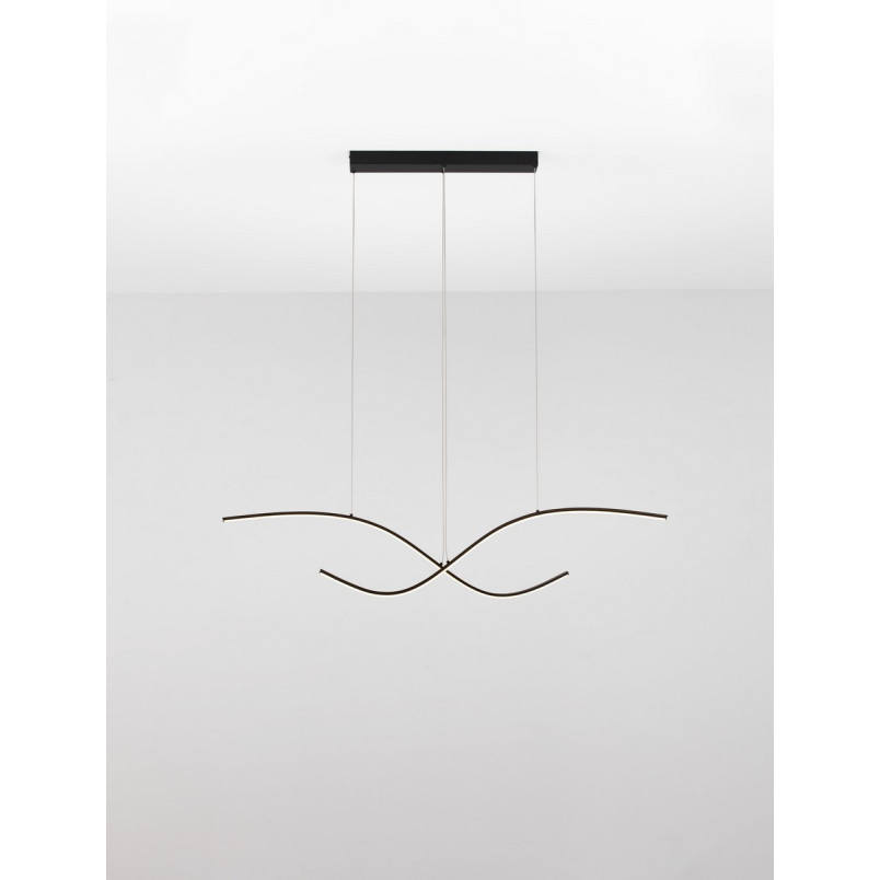 Lampa wisząca LED Brio 115cm czarna | Decolab24