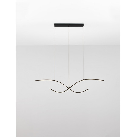 Lampa wisząca LED Brio 115cm czarna | Decolab24